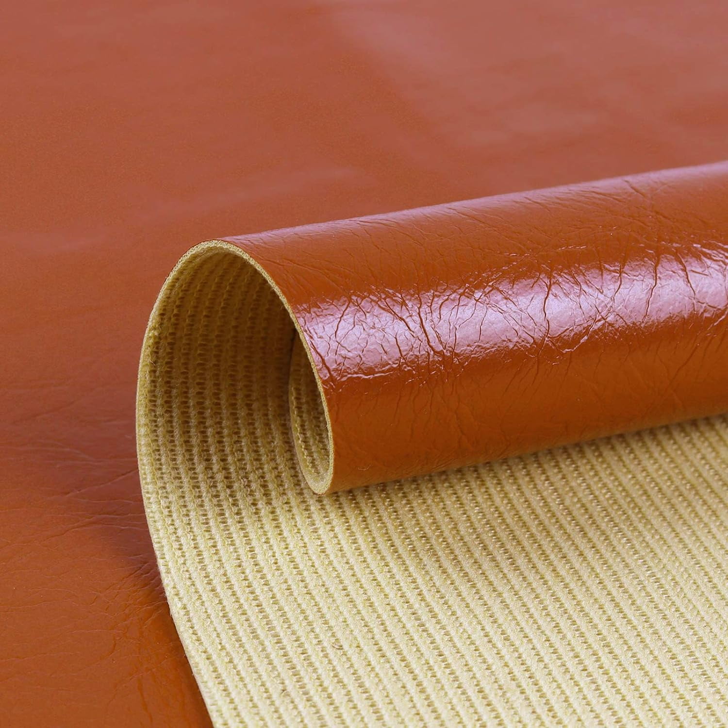 Waterproof Vinyl PU Fabric Synthetic Faux Leather Sheets 54"W 1.0mm