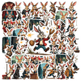 thumbnail image 1 of Waterproof Vinyl Stickers Gangster Bunny Cartoon Style for Laptops Notebooks Suitcases, 1 of 9