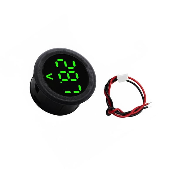 Waterproof Voltmeter Round Voltmeter Meter Detector Tester 5-100V Gauge LED Digital Display