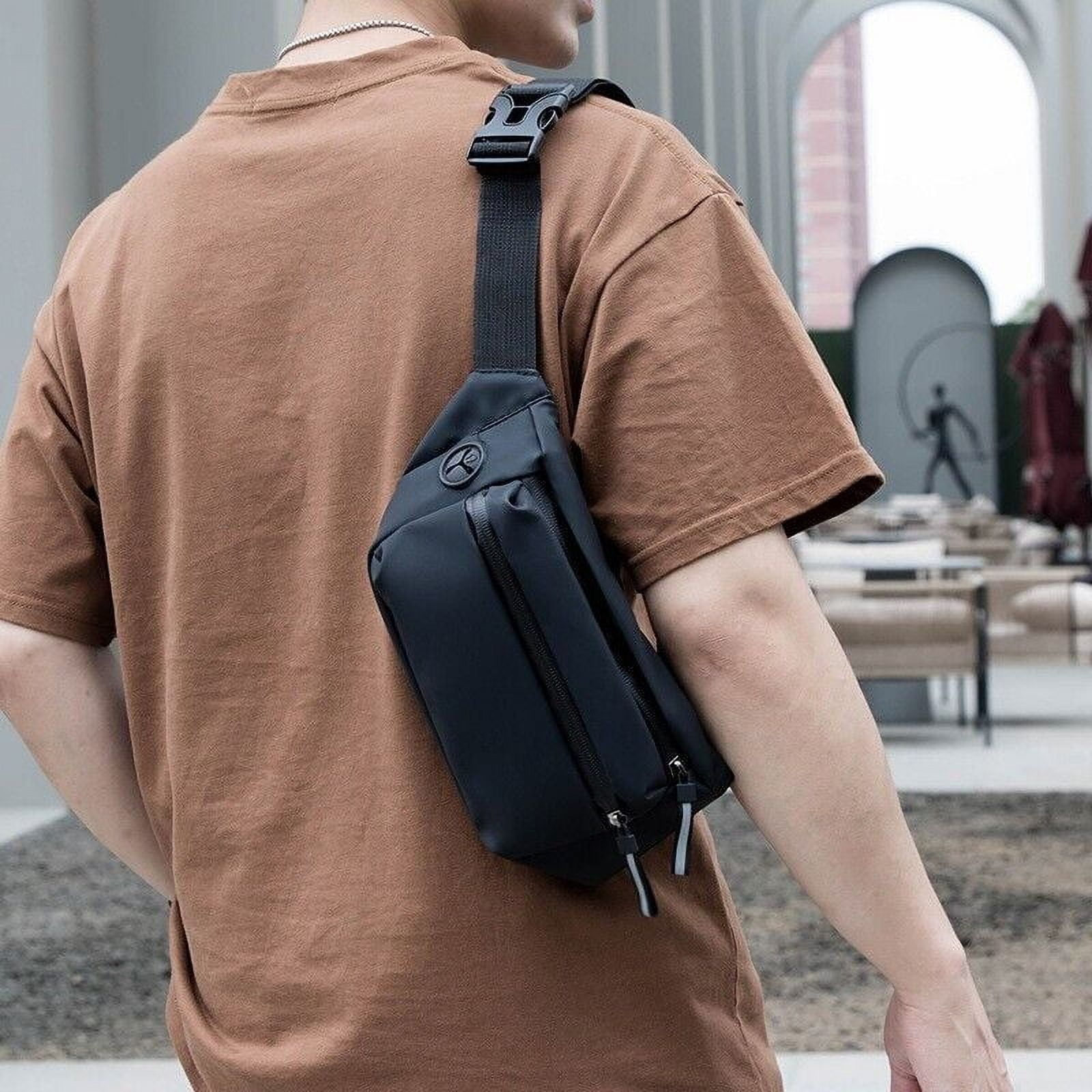 送料無料 通販 激安 Waterproof Waist Bag Funny Pack for Men Crossbody Belt Bag WaistPacks