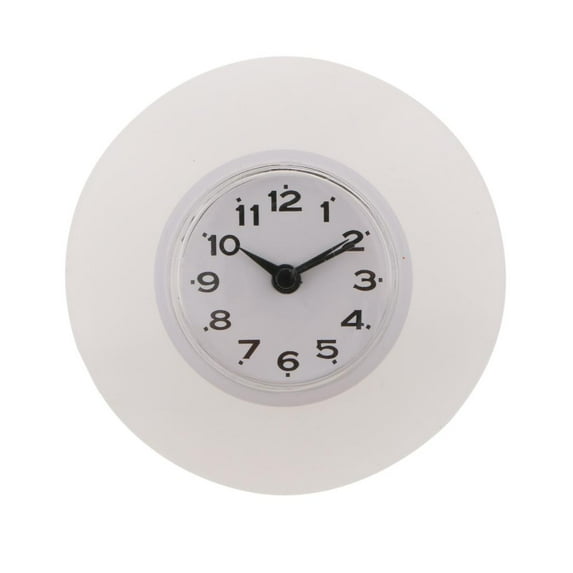 Waterproof Wall/Mirror/Glass/Fridge Bathroom Bath Wall Clock for Home Decoraion , - round