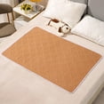 thumbnail image 1 of Waterproof Washable Bed Pad - For Elderly Care, Incontinence & Menstrual, Absorbent Leakproof Material, Soft Comfortable, Reusable Easy to Clean, Protects Mattresses from Stains, 47*32in, Brown, 1 of 6