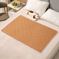 Waterproof Washable Bed Pad - For Elderly Care, Incontinence & Menstrual, Absorbent Leakproof Material, Soft Comfortable, Reusable Easy to Clean, Protects Mattresses from Stains, 47*32in, Brown
