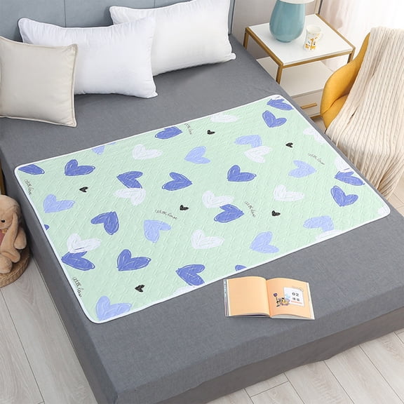 Waterproof Washable Bed Pad for Incontinence Protection, Reusable Underpad with Ultrasonic Quilting for Adults, Elderly Care, Hospital, Home Use, Mattress Protector, Leakproof Quilted Bed Pads