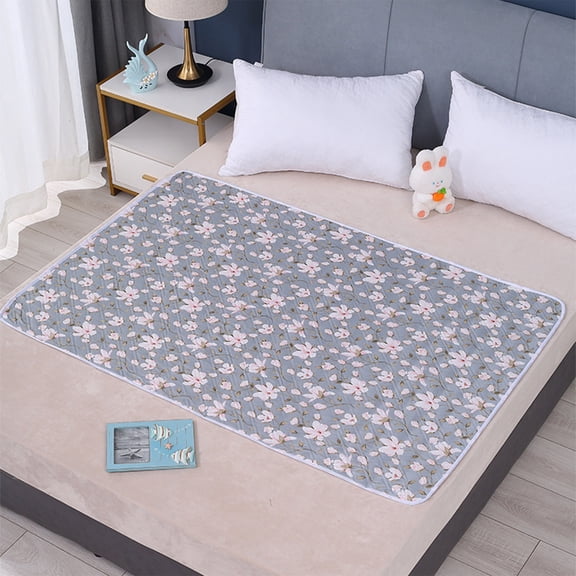 Waterproof Washable Bed Pad for Incontinence Protection, Reusable Underpad with Ultrasonic Quilting for Adults, Elderly Care, Hospital, Home Use, Mattress Protector, Leakproof Quilted Bed Pads