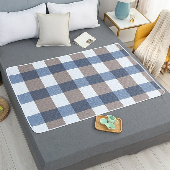 Waterproof Washable Bed Pad for Incontinence Protection, Reusable Underpad with Ultrasonic Quilting for Elderly Care, Hospital, Home Use, Large Bed Pads for Adults, Mattress Protector