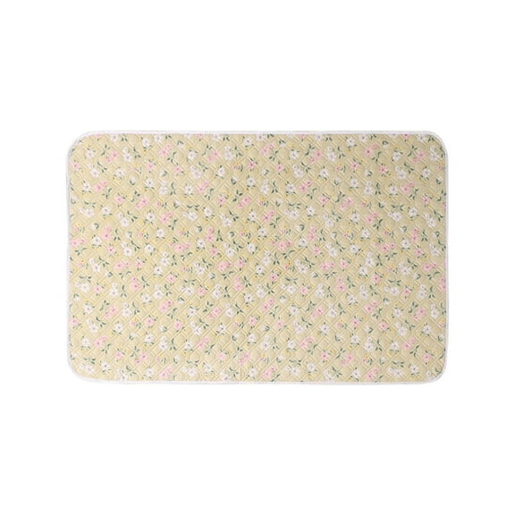 Waterproof Washable Large Bed Pad 59x39.37in Ultrasonic Quilting Cotton Elderly Incontinence Protection Menstrual Nursing Pad for Hospital Home Care (Beige)​