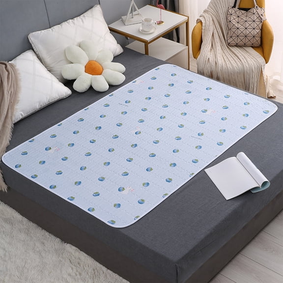Waterproof Washable Large Bed Pad 59x39.4 Inch for Elderly Care, Incontinence Protection for Menstrual and Child Bedwetting