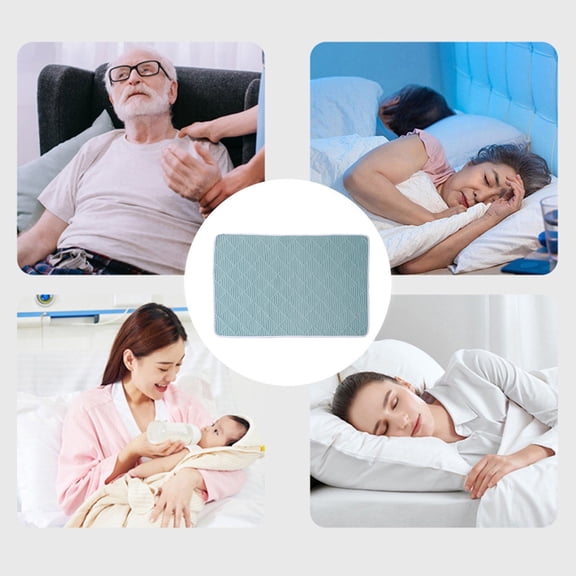 Waterproof And Washable Large Bed Pad For Adults Elderly Care 47.24x31.50 Inches Incontinence Protection Menstrual And Child Bedwetting Bed Topper Bed Pads For Incontinence Mattress Pads