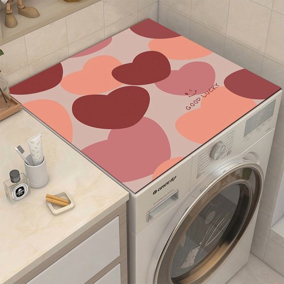Waterproof Washing Machine Mat 50x60cm Anti-Slip Absorbent Protector for Top Load & Front Load Washers, Laundry Room Floor Cover, Dust & Splash Guard for Home and Commercial Use
