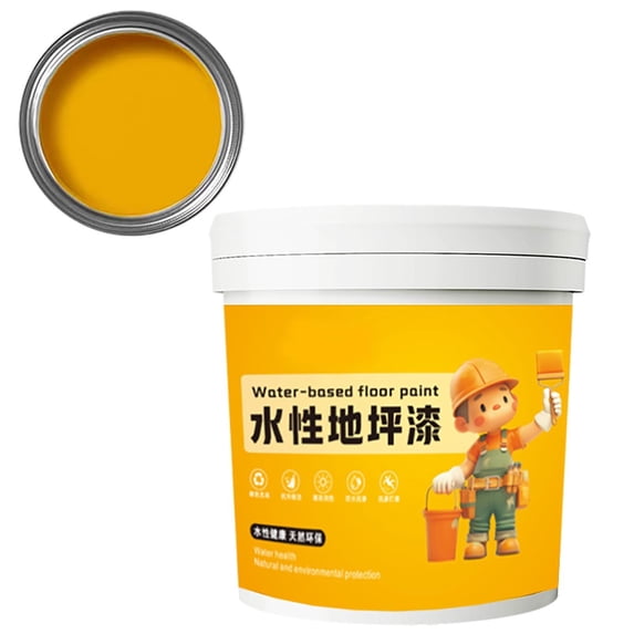 Waterproof Water-Based Epoxy Floor Paint, Quick-Dry Epoxy Garage Floor Coating Kit, Low Odor Anti-Slip Water Based Floor Paint for Concrete Floors and Countertops 2025 New 300ml