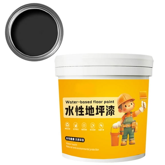 Waterproof Water-Based Epoxy Floor Paint, Quick-Dry Epoxy Garage Floor Coating Kit, Low Odor Anti-Slip Water Based Floor Paint for Concrete Floors and Countertops 2025 New 300ml