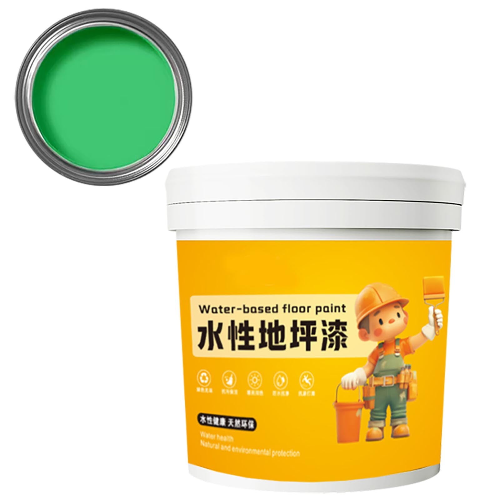 Waterproof Water-Based Epoxy Floor Paint,Water Based Floor Paint, Interior & Exterior House Paint Quick-Dry Anti-Slip Water-Based Floor Paint, Garage Floor Paint
