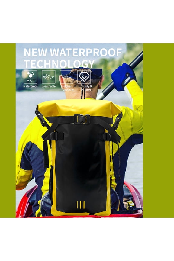 Waterproof Waterproof Backpack - Outdoor Rucksack For River Tracing - Swimming Drifting - Beach Surfing - 30L Large Capacity - 500D PVC Mesh Cloth - Waterproof Level IPX6