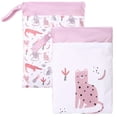 thumbnail image 1 of Waterproof Wet Dry Bag for Baby Cloth Diaper Swimsuit Traveling Gym Clothes Beach Toiletry with 2 Separate Zippered Compartments 2 Pack, 1 of 10