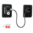 Rustless Metal Waterproof Wheelie Bin Security Lock with Rustless Steel Rope, Drill ...