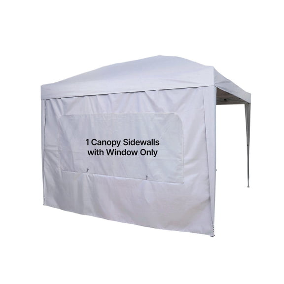 Waterproof White Canopy Sidewall for 10x10 ft Pop Up Tent Outdoor Event Camping Booth