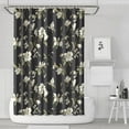 thumbnail image 1 of Waterproof White Flower Shower Curtain 72x72 Inch Boho Style Polyester Unique Shower Curtain for Bathroom Hotel Home Decor with 12 Plastic Hooks, 1 of 5