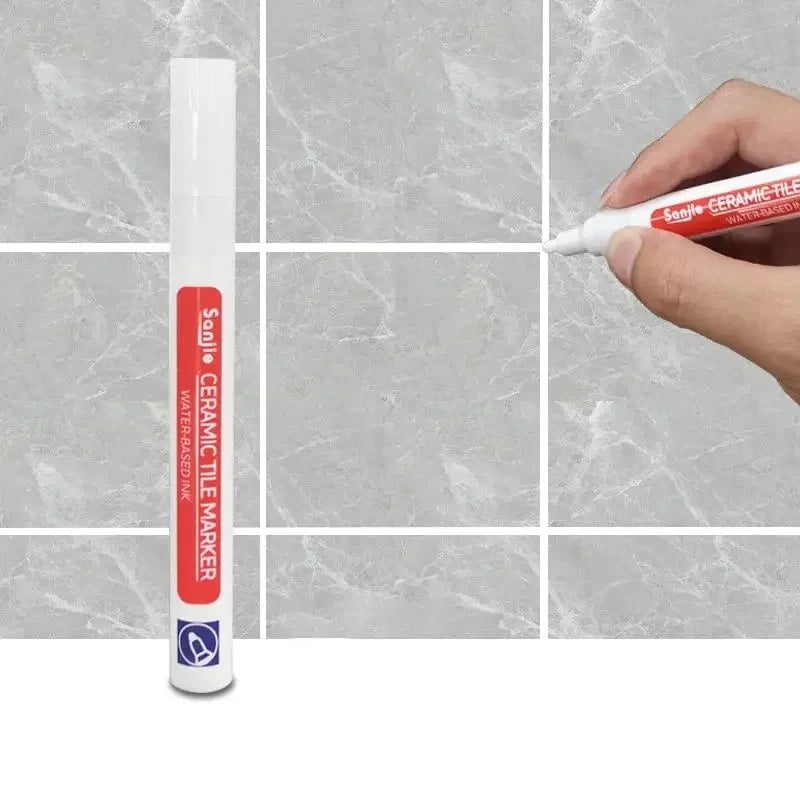 Waterproof White Marker Pen Permanent Repair Tiles Grout Markers Pens
