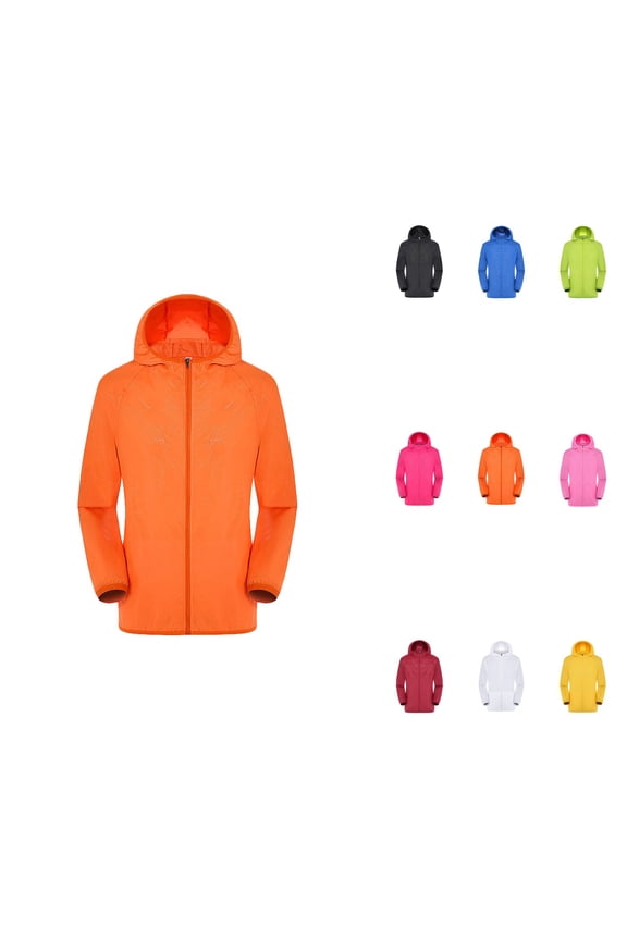 Waterproof Windbreaker Jacket – Lightweight Raincoat with Hood for Men & Women, Ultra-Light Windproof Top for Golf, Cycling (S-4XL)