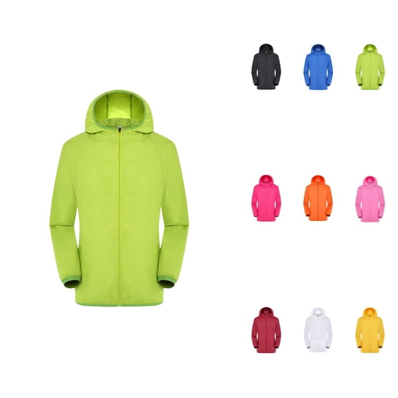 Waterproof Windbreaker Jacket – Lightweight Raincoat with Hood for Men & Women, Ultra-Light Windproof Top for Golf, Cycling (S-4XL)