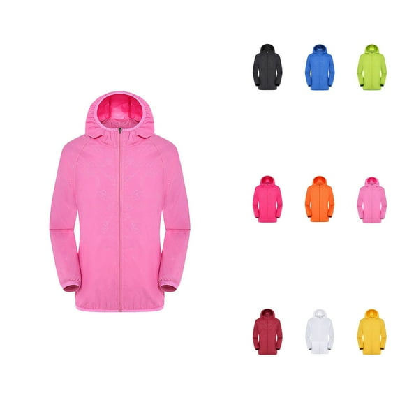 Waterproof Windbreaker Jacket – Lightweight Raincoat with Hood for Men & Women, Ultra-Light Windproof Top for Golf, Cycling (S-4XL)