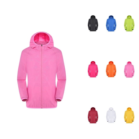 Waterproof Windbreaker Jacket – Lightweight Raincoat with Hood for Men & Women, Ultra-Light Windproof Top for Golf, Cycling (S-4XL)