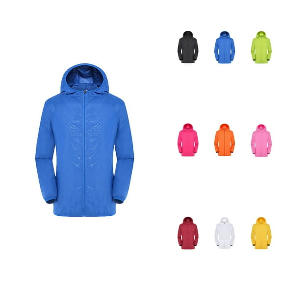 Waterproof Windbreaker Jacket – Lightweight Raincoat with Hood for Men & Women, Ultra-Light Windproof Top for Golf, Cycling (S-4XL)