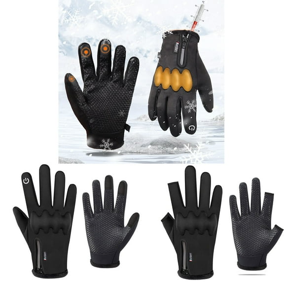 Waterproof & Windproof -30°F Winter Gloves for Men/Women Couple Winter Gloves Outdoor Windproof Rainproof Cold Proof Ski Riding Warm Gloves Christmas Gift