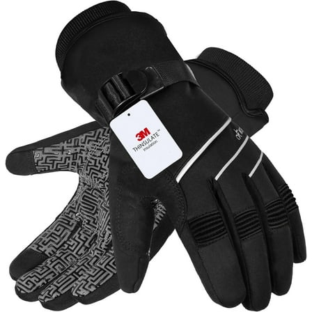 Waterproof & Windproof -30°F Winter Gloves for Men/Women, 3M Thinsulate Thermal Gloves Touch Screen Warm Gloves for Skiing,Cycling,Motorcycle,Running