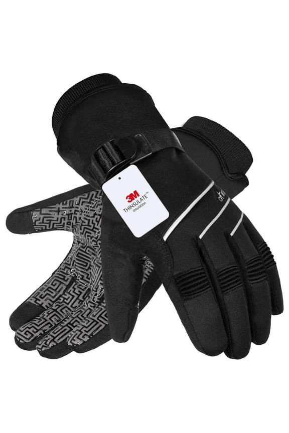 Waterproof & Windproof -30°f Winter Gloves For Men/women  3m Thinsulate Thermal Touch Screen Warm Skiing Cycling Running