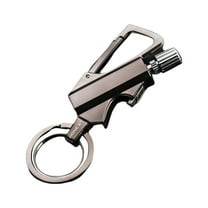 Waterproof & Windproof Permanent Match Lighter, Strike To Light Survival Camp Fire Starter, Stainless Steel Flint Survival Tool (Fuel Not Included) Black