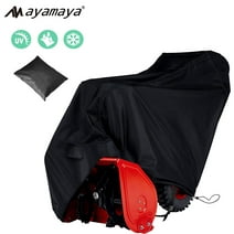 Waterproof Windproof Snow Blower Cover, AYAMAYA Snowblower Covers Heavy Duty 420D Oxford, Anti-UV Universal  Snow Thrower Protector for Most Yard Machine(Black)