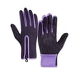 thumbnail image 1 of Purple Waterproof Windproof Thermal Gloves - Unisex Fleece Lined Touch Screen Non-Slip Grip Gloves for Men Women, Winter Cycling Hiking Commuting, 1 of 7