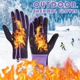 thumbnail image 1 of Waterproof Windproof Thermal Touchscreen Gloves for Men and Women, Fleece Lined with Non-Slip Grip for Winter Sports, Cycling, and Commuting, 1 Pair, 1 of 4