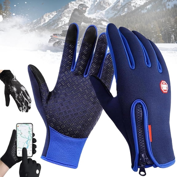 Waterproof Windproof Thermal Touchscreen Winter Gloves - Cold Weather Running Gloves for Men & Women