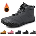 thumbnail image 1 of Waterproof Winter Barefoot Shoes, Walking Hiking Boots for Women Men Trail Running Healthy Non-Slip, 1 of 8