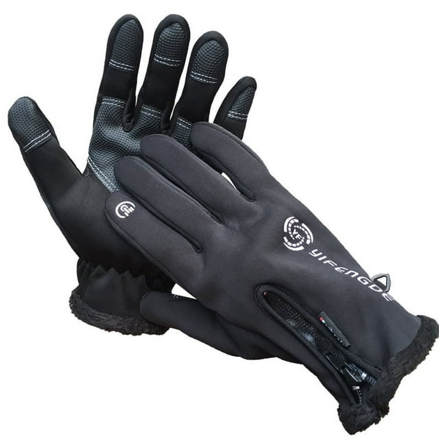Waterproof Winter Gloves 30℉ Warm Windproof All Fingers Touch Screen Gloves for Men Skiing and