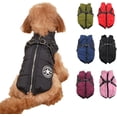 thumbnail image 1 of Waterproof Winter Jacket with Built-in Harness,Fleece Dog Vest,Waterproof Windproof Winter Warm Coats Jacket for All Dogs/Cats, 1 of 5