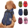 thumbnail image 1 of Waterproof Winter Jacket with Built-in Harness,Fleece Dog Vest,Waterproof Windproof Winter Warm Coats Jacket for All Dogs/Cats, 1 of 5