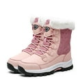 thumbnail image 1 of Waterproof Winter Snow Boots for Women Fleece Lined Warm Lace up Mid Calf Trekking Hiking Booties, 1 of 8