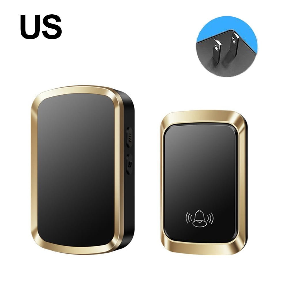 Waterproof Wireless Door Bells Home Cordless Doorbell Self-Generated ...