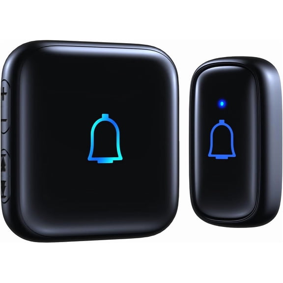 Waterproof Wireless Doorbell, IP66, 1000Ft Range, 66 Chimes, 115dB 7-Level Volume, Mute Mode for Home & Classroom