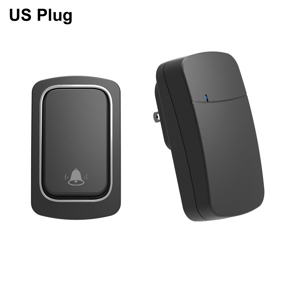 Waterproof Wireless Doorbell SelfGenerated Power Eu/Uk/ UsWhite