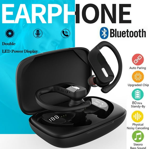 Waterproof Wireless Ear-Hook Earbud Earphones Bluetooth 5.0 Headsets HD Call USA