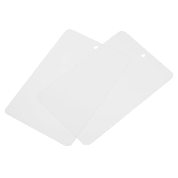 Waterproof Wires Plastic Shipping Tags for Product Identification, 3.2 x 5 Inch Transparent 50Packs