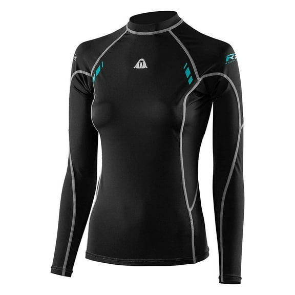 Waterproof Womens R30 Long Sleeve Rash Guard, X-Small-Small (X-Small-Small)