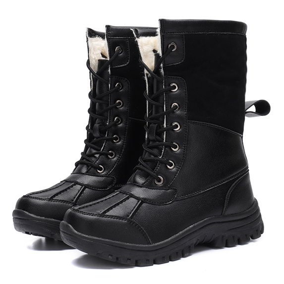 Waterproof Womens Snow Boots Mid-Calf Winter Boots