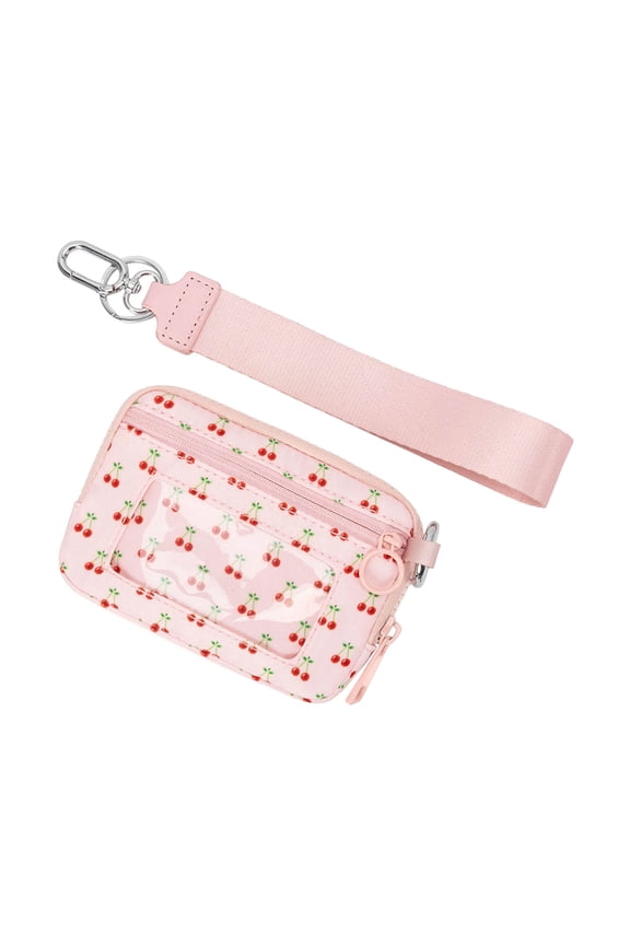 Waterproof Wristlet Pouch With Clear Card Slot for ID and Credit Cards