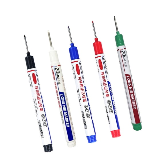 Waterproof Writing Permanent Markers With Comfortable and Antislip Plastic Barrels Perfect For Artists Engineers Use